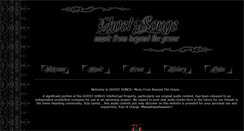 Desktop Screenshot of ghost-songs.com