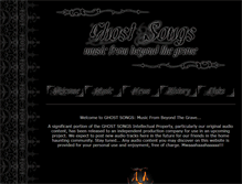 Tablet Screenshot of ghost-songs.com